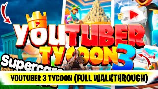 YOUTUBER 3 TYCOON Fortnite (SEARCHING for SECRET BUTTON NEW LOCATION, NOT FOUND YET)!