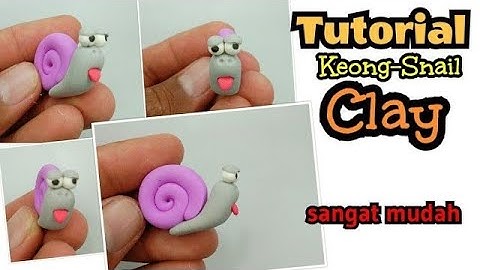 How to make a Snail - How to Make Polymer Clay, Fondant, DIY Plasticine Tutorial Easily