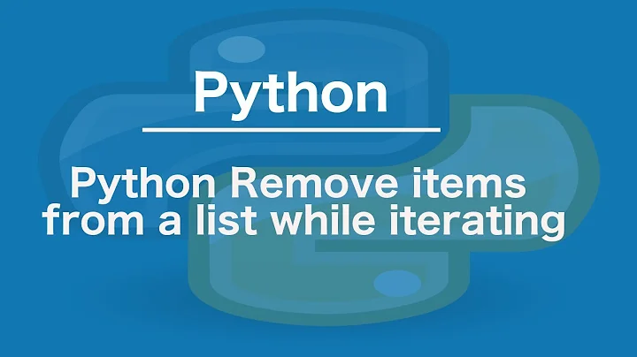 Python Remove items from a list while iterating