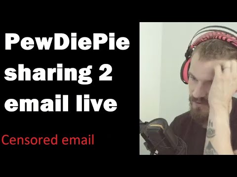 PewDiePie REACTION LEAKING PERSONAL EMAIL LIVE ?