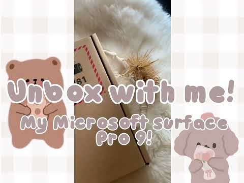 Unboxing My Microsoft surface Pro 9|Aesthetic ASMR