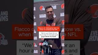 Joe Flacco talks about how he used to do two-a-days when he first came into the NFL #shorts