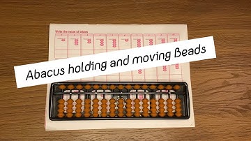 Abacus holding and moving beads#abacus #abacusbasics