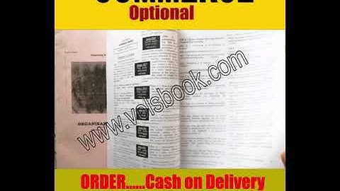 Commerce Optional Notes (Review) 2022 | Rankers Coaching Commerce Notes | UPSC Best Commerce Notes