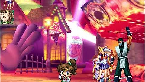 Sub zero, Sailor Moon, Sailor Mercury, and Sailor Jupiter (Me) vs Neptune