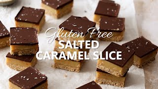 GlutenFree Salted Caramel Slice
