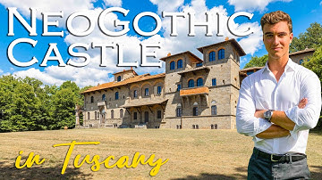 Inside a Stunning Neo-Gothic Castle Near Florence | Luxury Italian Estate Tour