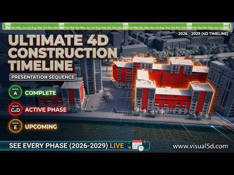 Construction animaiton detailing re-cladding sequence