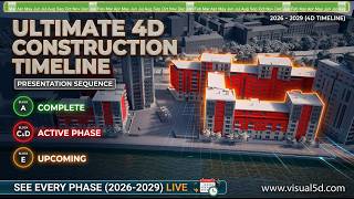 Construction animaiton detailing re-cladding sequence