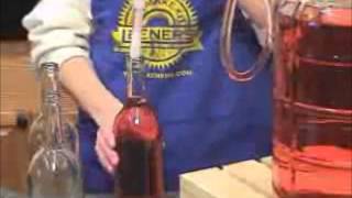 This is a quick demonstration on using the ferarri bottle filler for
bottling homemade wine.