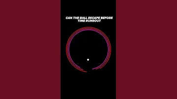 Can it escape? 🤔 #satisfying #satisfyingvideo #physics #bouncingball