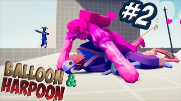 Ballooner & Harpooner (+Fighter Trio)  vs Every Faction(Naruto etc...) #2- TABS MODS GAMEPLAY