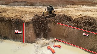 OMG!! Great Opening New Project Push Soil On Deep Water,  By Bulldozer And Dump Trucks by Bulldozer Local 20,702 views 1 month ago 40 minutes