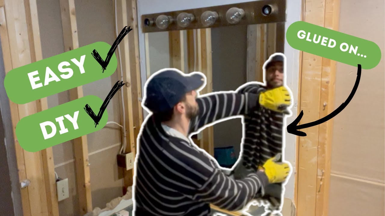 How to Remove a Glued Mirror from the Wall (Without Breaking It!) - YouTube