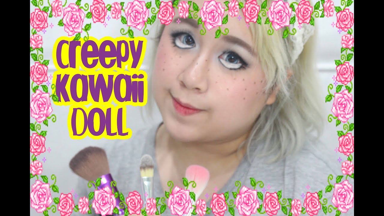 BEAUTY Creepy Kawaii Doll Make Up Tutorial YouTube