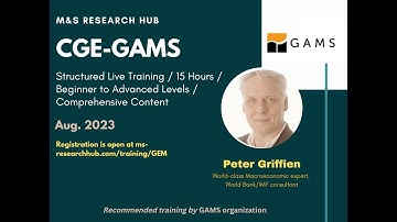 CGE GAMS | M&S Research Hub | Live Training on closure setting in GAMS and running simulations