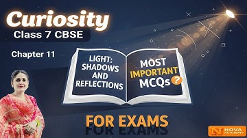 Class 7 Science Chapter 11 | Light: Shadows and Reflections | Most Important MCQs | Curiosity Book