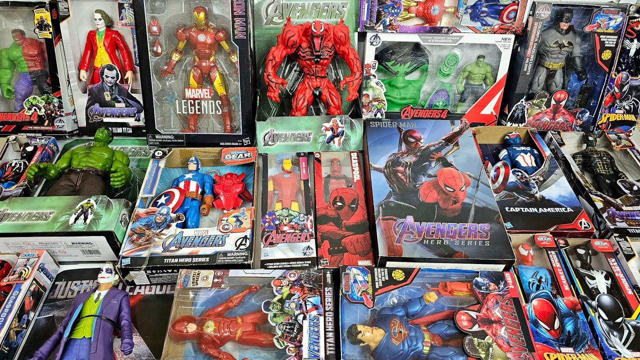 SPIDERMAN vs HULK vs CAPTAIN AMERICA AVENGERS IRONMAN VENOM CARTOON SUPERMAN,FLASH AVENGERS ASSEMBLE