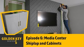 Project Needle // Episode 6: Media Center Part II  Shiplap and Cabinets