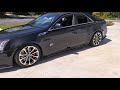 1000HP 2012 Cadillac CTS-V idling on a sunny day
