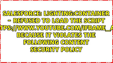 Lighting:container - Refused to load the script 