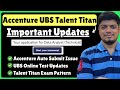 🔥Talent Titan & UBS Biggest Online Exam Pattern | Accenture Auto Submit Issue | Test Ongoing