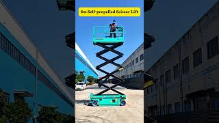 8m Self-propelled Scissor Lift | Lifting Sway Test #aerialworkplatform #automobile