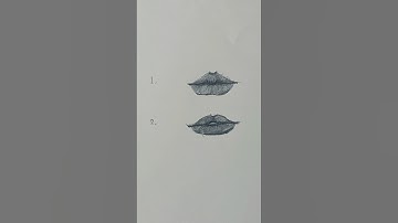 two ways to draw lips✨✨#artshorts #drawing #art #sketch #arte #فن #lips #tutorial #shorts