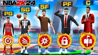 Using EVERY BUILD in NBA 2K24 in 1 Video..