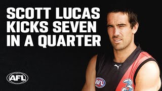 Scott Lucas kicks seven goals in a quarter | On This Day in 2007 | AFL