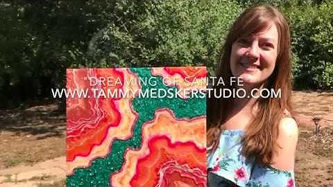 Resin Geode Painting Part Two - "Dreaming of Santa Fe"