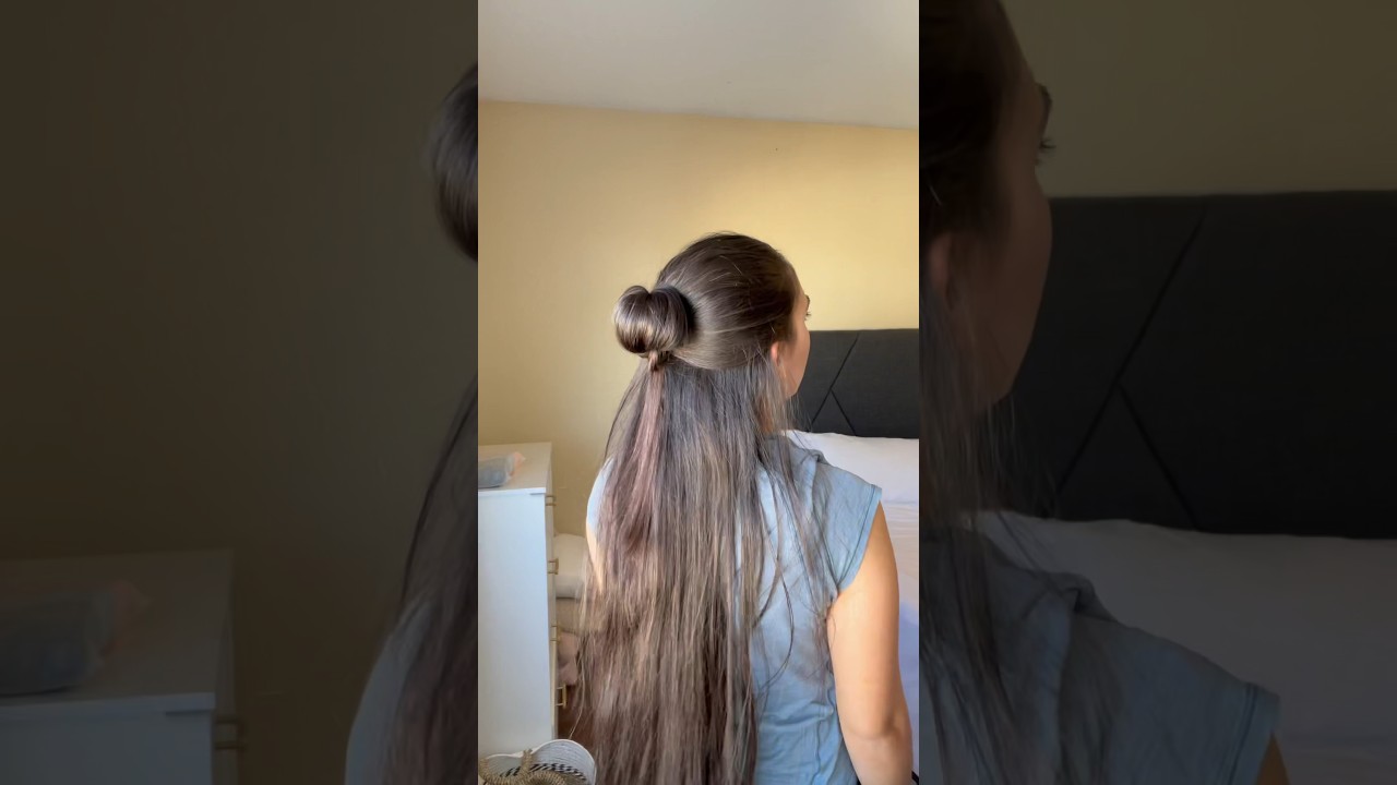 Yes or No? Little bun hack.🔥#hair #clawcliphairstyles #hairstyle #bunhairstyle