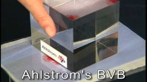 Ahlstrom Breathable Viral Barrier demonstration (excerpt)
