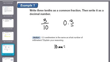 Lesson 67: Writing Tenths and Hundredths as Decimal Numbers