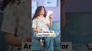 Hacks for lazy Artist’s 👩‍🎨😅 #artist #arthack #diy #shorts #painting screenshot 5