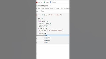 Armstrong number tutorial in python 💯🧠 | How to find Armstrong number in python