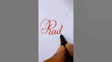 Divine Calligraphy: Writing the name "Radha" 🙏 | #shorts