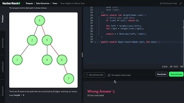 [25] HackerRank: Tree - Height of a Binary Tree | Step-by-Step Solution