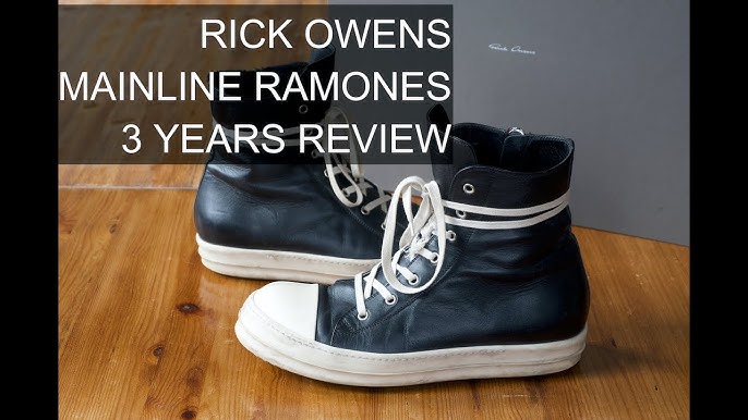 how to lace rick owens ramones low｜TikTok Search