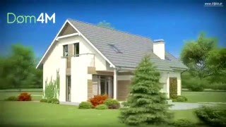 4M042 Проект дома из пеноблоков с гаражом на 180 метров видео Типовой проект дома с мансардой и гаражом B-072-ТП