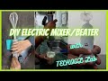 How to make electric mixer/whisker/stirrer/blender using simple dc motor &amp; stainless steel whisker?