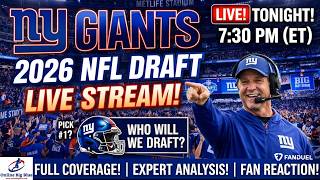 NY Giants NFL Draft Stream LIVE 7:30pm (ET) NY Giants on the Clock!