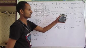 Statistics Ch 11 Statistical Averages Q. No. 17 Calculate Median, 3rd quartile, 7th deciles, mode