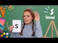 S sound  learn phonics  s words  learn to read  british teacher