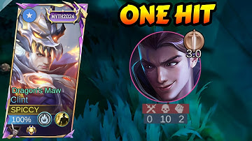 CLINT BEST HIGH DAMAGE FOR INSANE 1 SHOT IS HERE😱 | CLINT PERFECT BUILD 2025 ( MUST TRY ) - MLBB