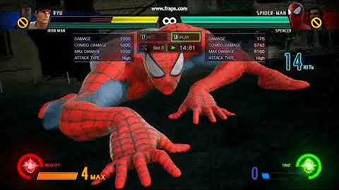 MVCI: Spider-Man & Spencer Web Ball into Tag example combo