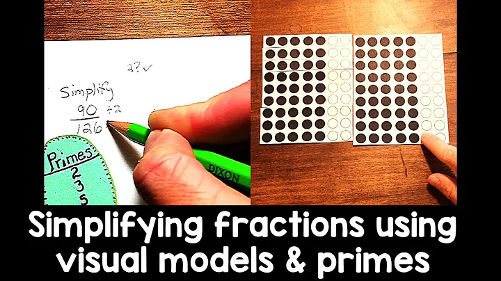 How to Simplify fractions using visual models and primes