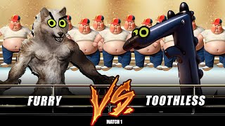 Furry vs Toothless