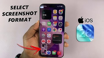 How To Change Screenshot Format In iOS 26