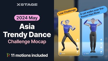Asia Trendy Dance Challenge Mocap Pack [2024 May] | Unreal Engine5, Unity